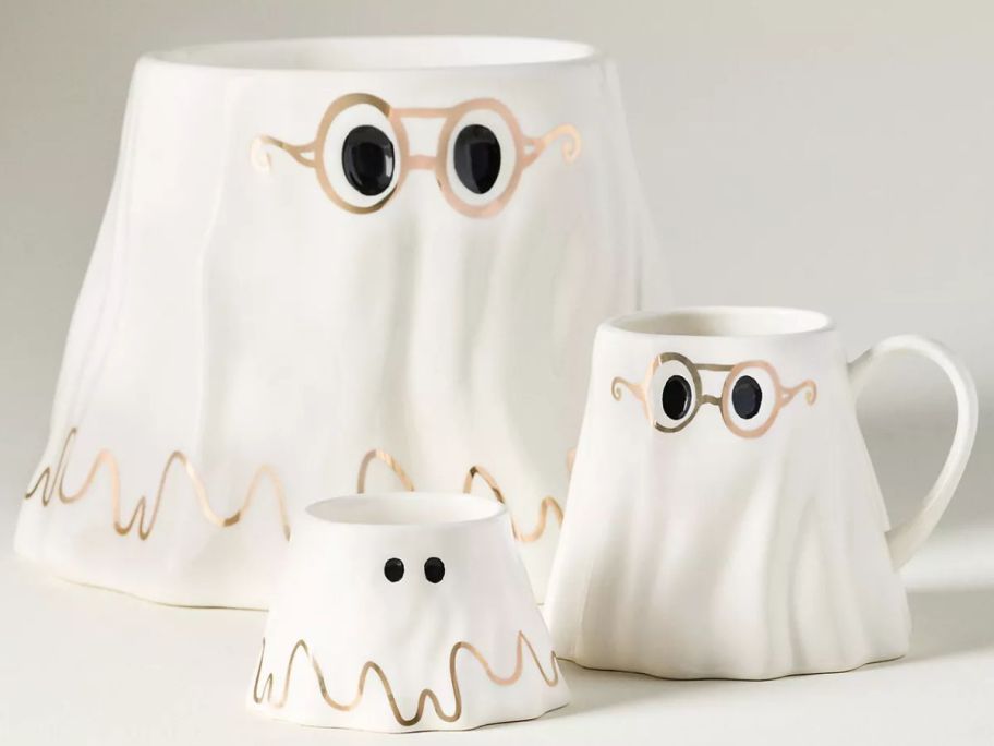 The Mud Fairy Halloween Candy Bowl, Mug and Nut Bowl