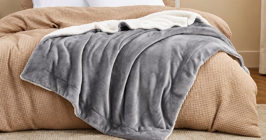 Sherpa Throw Blanket Just $10 on Amazon (Reg. $35)