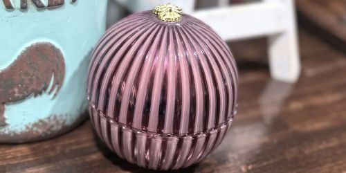 NEW Christmas Ornament Glass Jar Candles Under $10 on Walmart.com