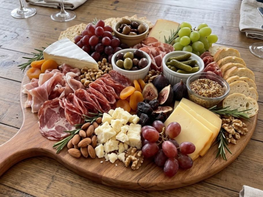 Better Homes & Gardens Round Acacia Wood Serving Board