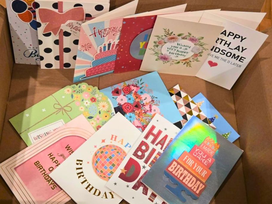 Assorted Birthday Cards w/ Envelopes 14-Count Just $6.62 on Amazon (14¢ Each!)