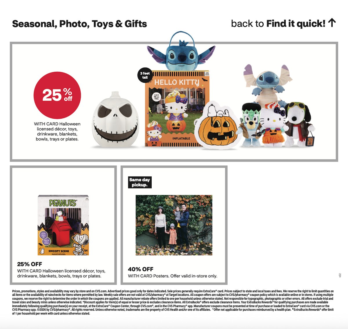 page from CVS ad