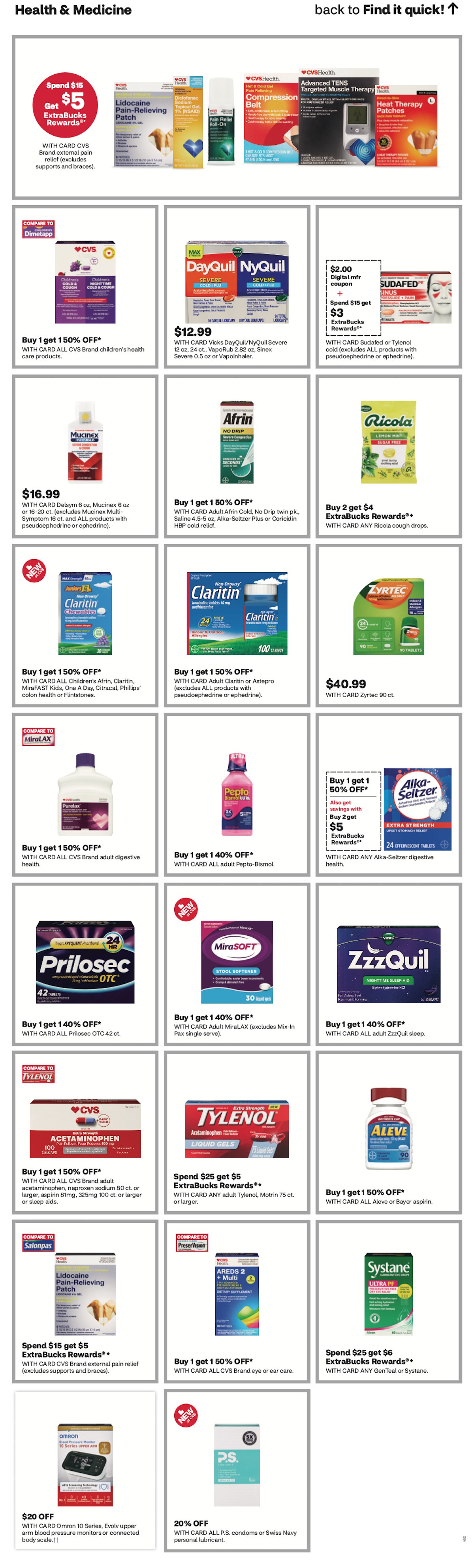 page from CVS ad