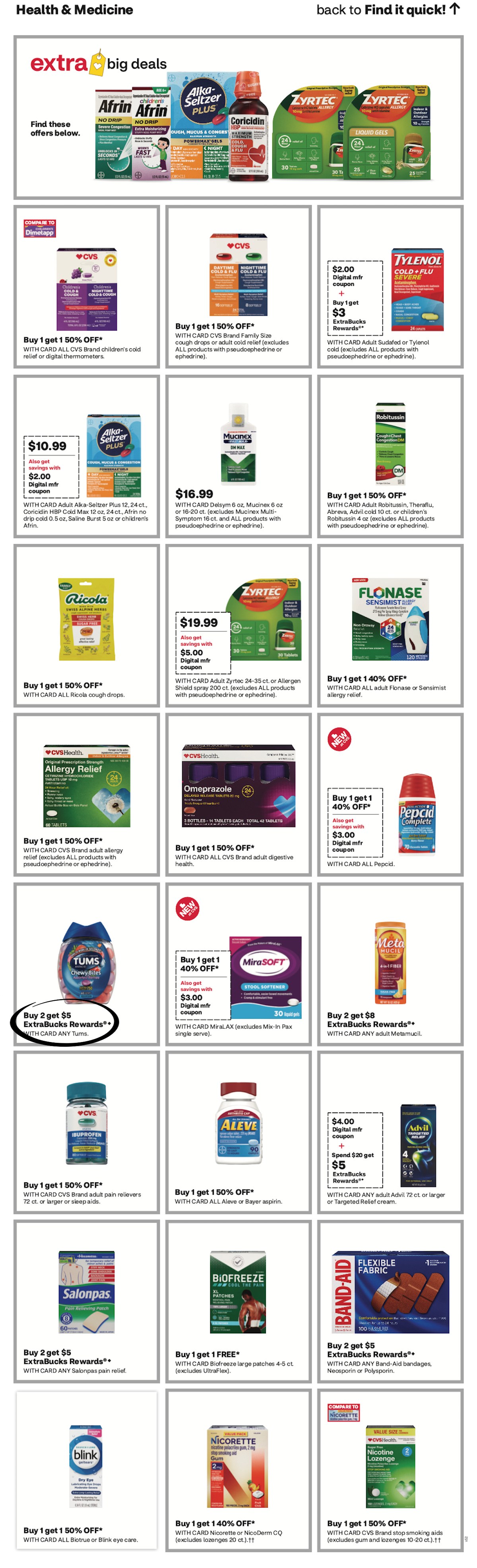 page from CVS ad
