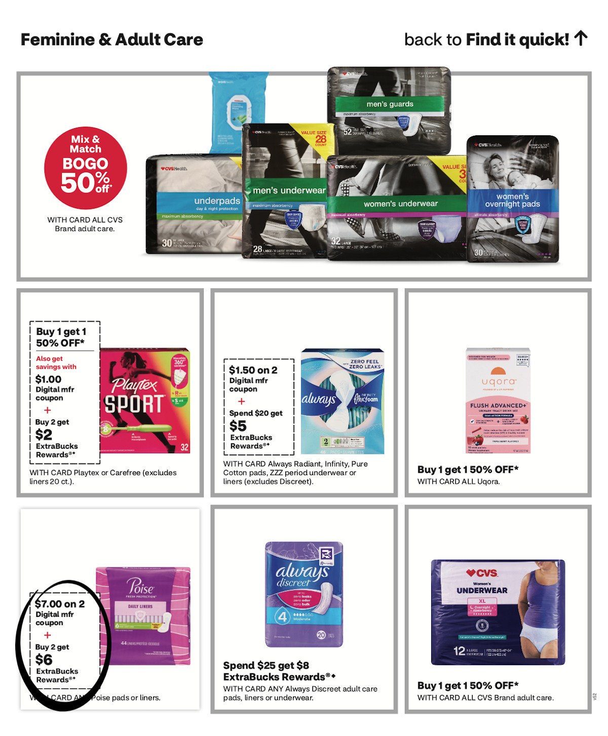 page from CVS ad