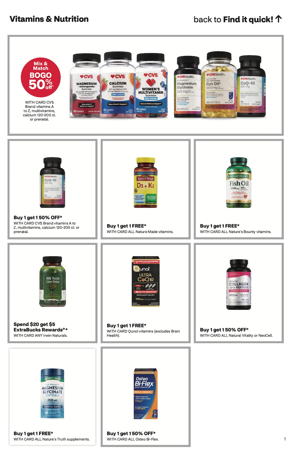 page from CVS ad