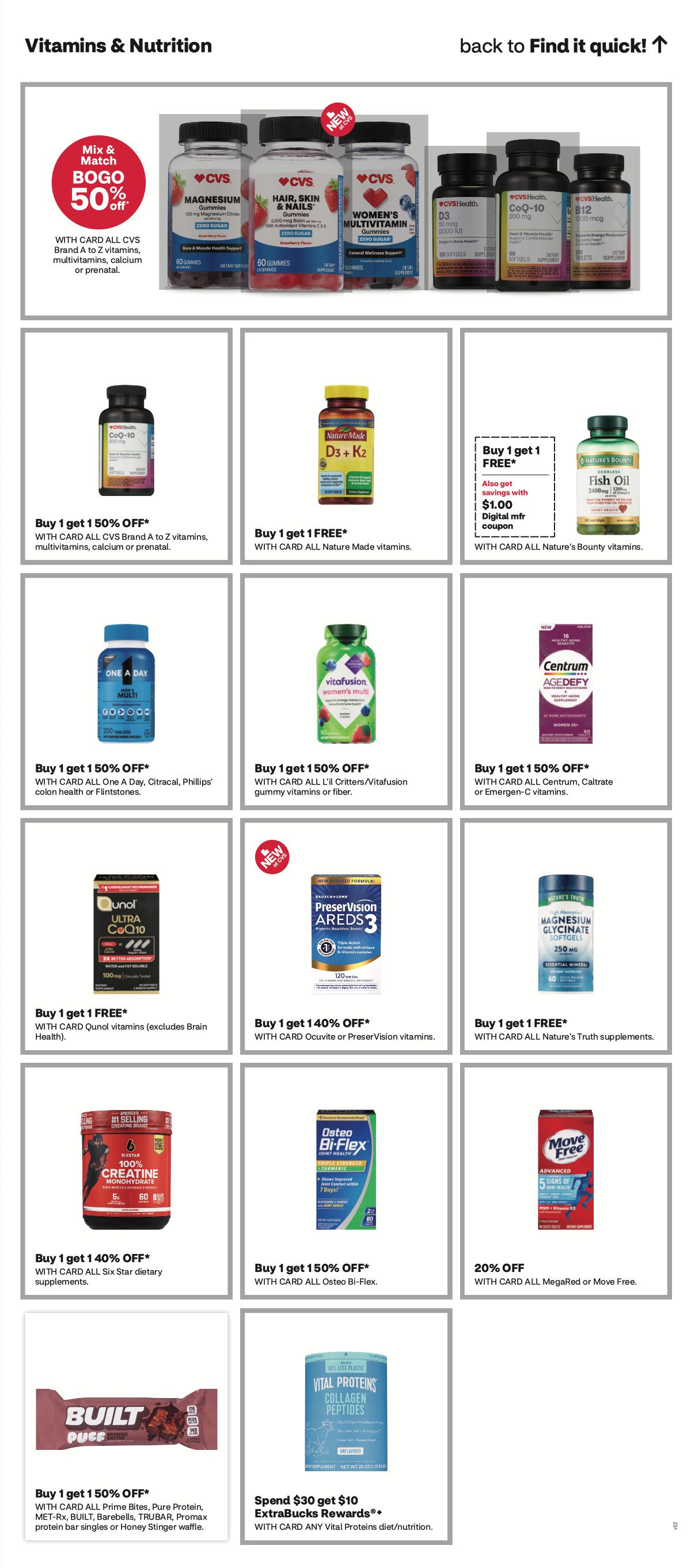 page from CVS ad