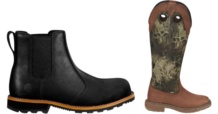 Carhartt Women's Frontier Water Resistant Chelsea Work Boot and Justin Boots Women's Stampede Rush Strike Work Boot
