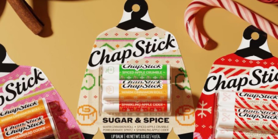 ChapStick Holiday Lip Balm 4-Pack Only $3.93 Shipped on Amazon