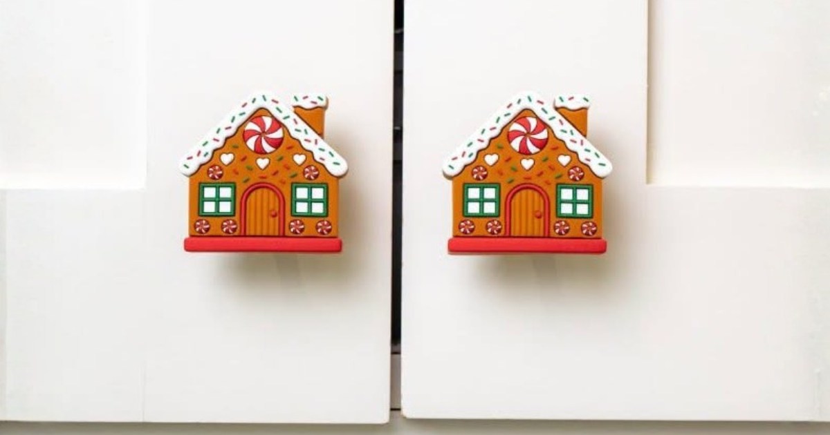 These Christmas Knob Cover 12-Packs on Amazon Make Decorating SO Easy & Fun