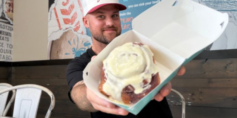 Today ONLY: Cinnabon Classic Cinnamon Roll JUST $1 (Reg. $7)
