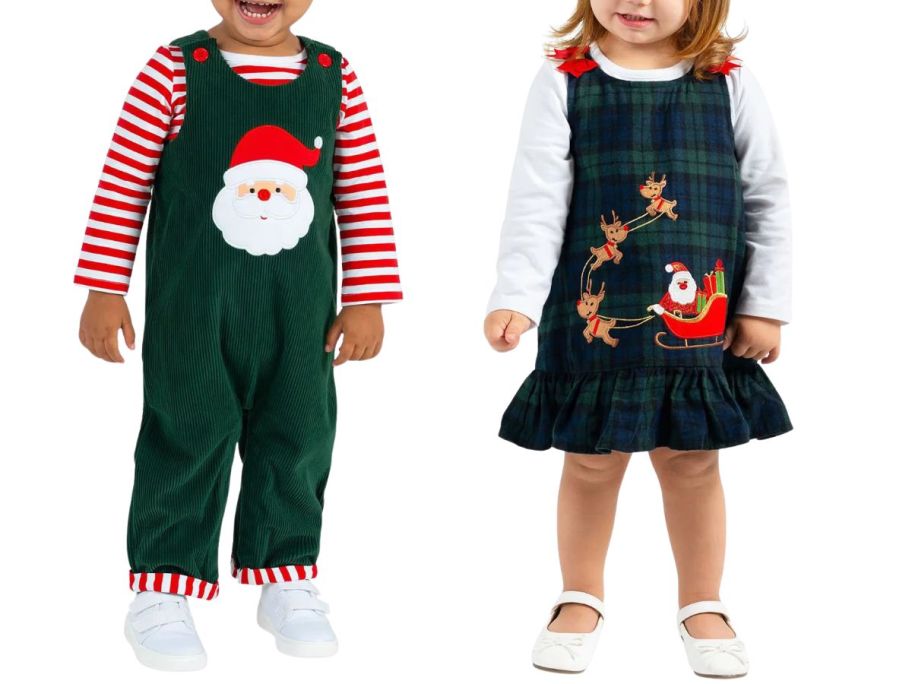Counting Daisies Baby Boy and girl Holiday Outfit Set