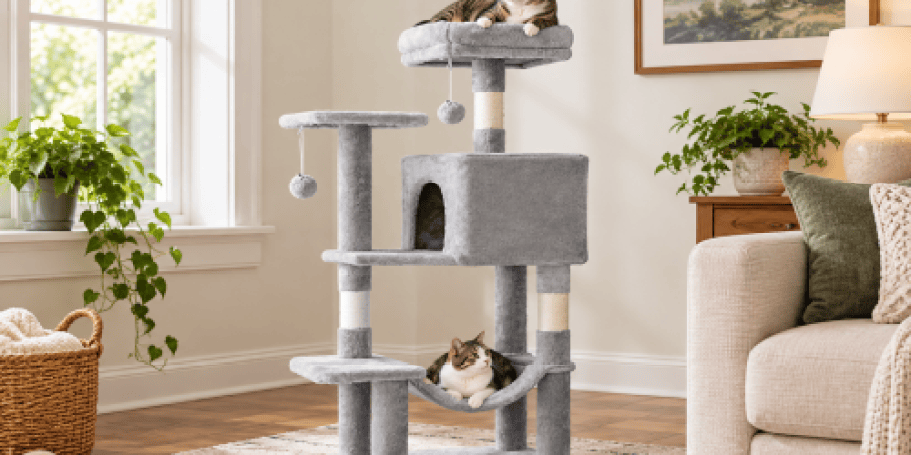 44″ Cat Tree Just $28 Shipped (Regularly $81)
