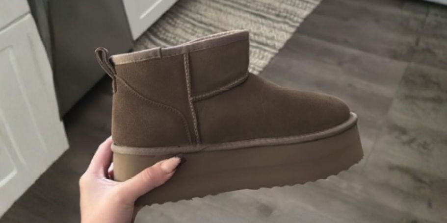 Women’s Platform Mini Boots from $29.99 Shipped on Amazon (UGG Look for WAY Less!)