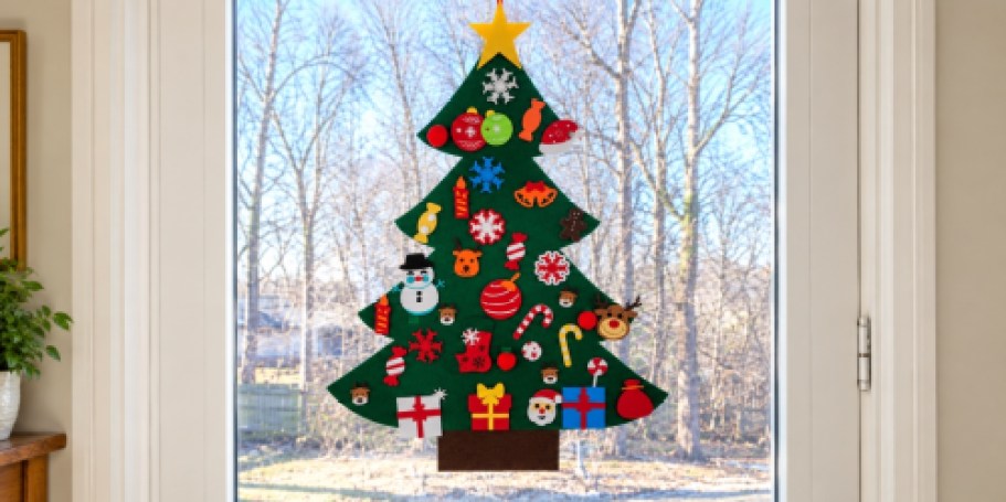 Felt Christmas Tree w/ Ornaments Only $7.99 on Amazon