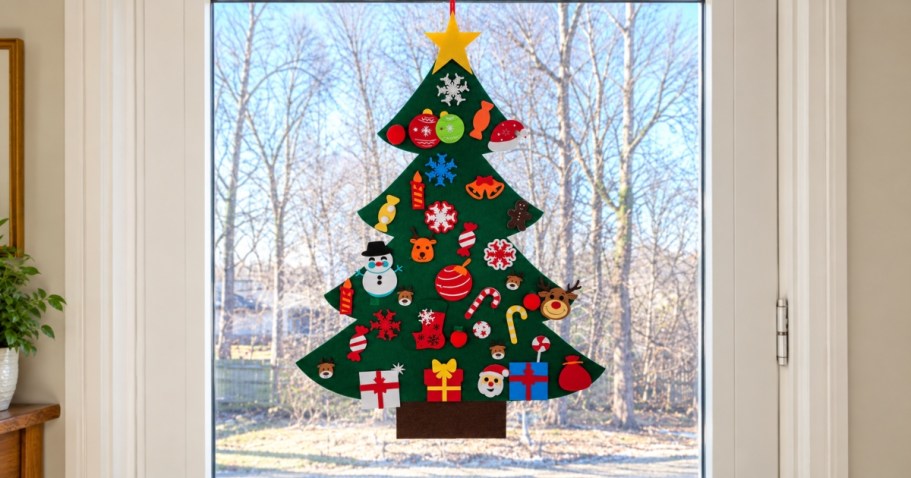 Felt Christmas Tree w/ Ornaments Only $7.99 on Amazon