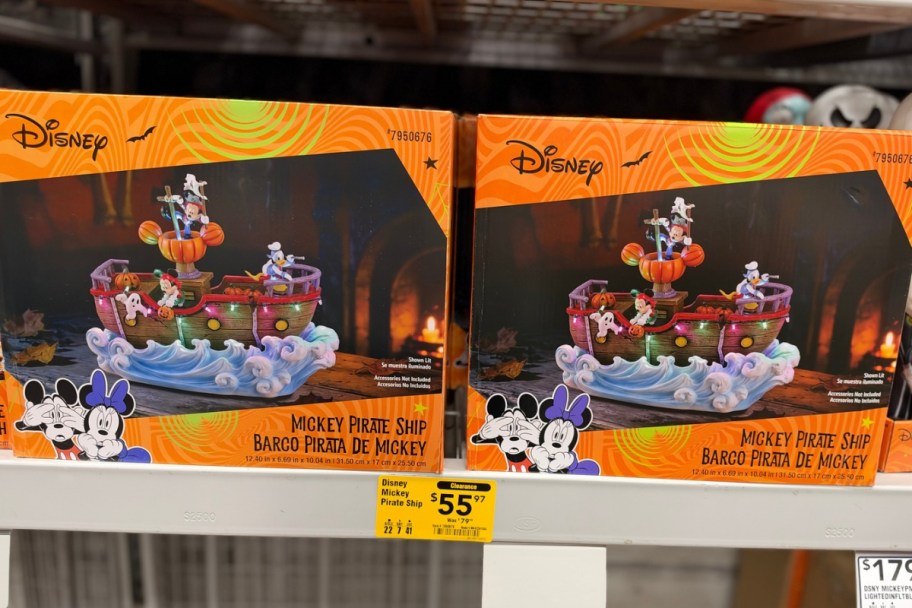 disney lighted ghostly town table top decor