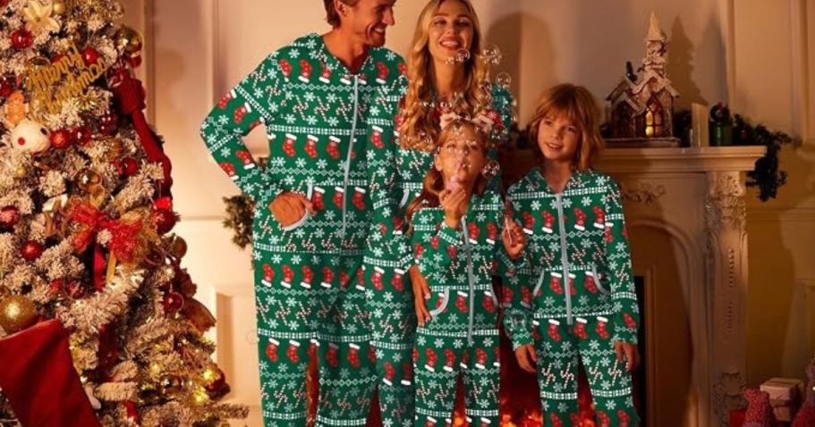 Matching Family Christmas Onesie Pajamas ONLY $12.99 on Amazon