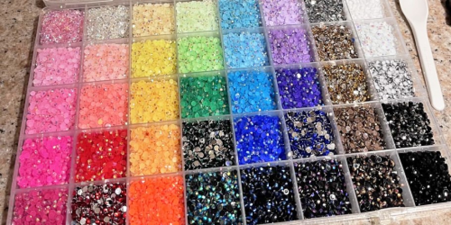 Rhinestone Bedazzling 50,000-Piece Kit Just $6.99 on Amazon (Includes Glue, Tweezers & More)