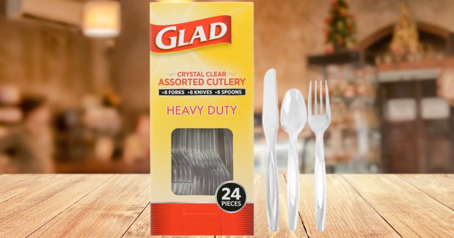 Glad Disposable Plastic Cutlery 24-Pack Just $1.45 Shipped on Amazon