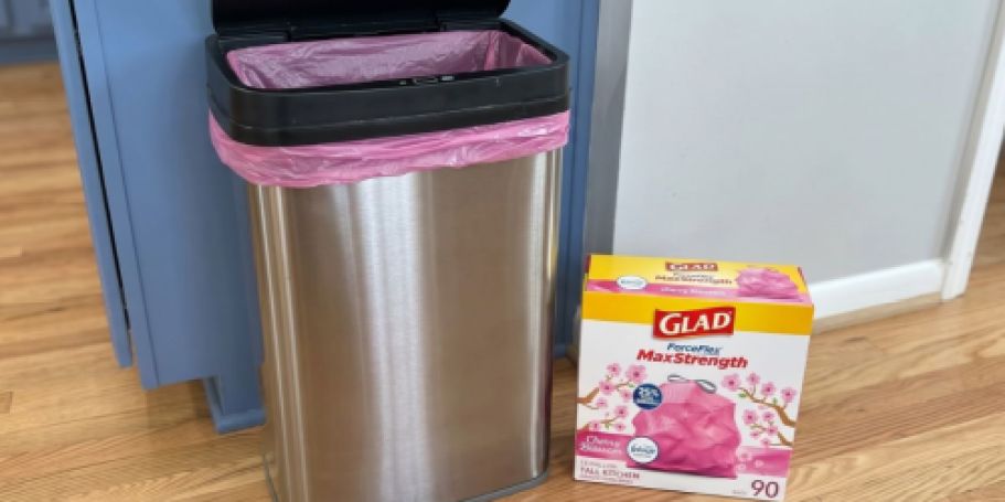 Glad Cherry Blossom Scented Pink Trash Bags 90-Count Just $11 Shipped on Amazon
