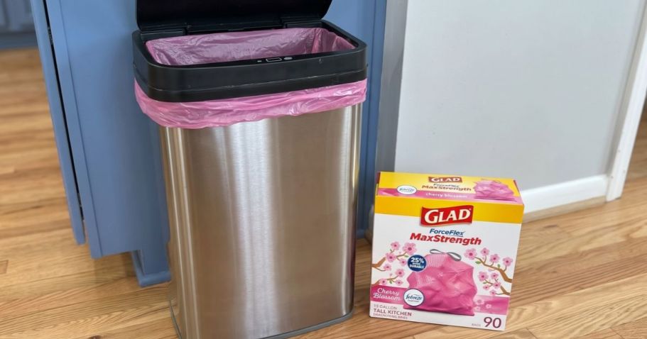Glad Cherry Blossom Scented Pink Trash Bags 90-Count Just $11 Shipped on Amazon