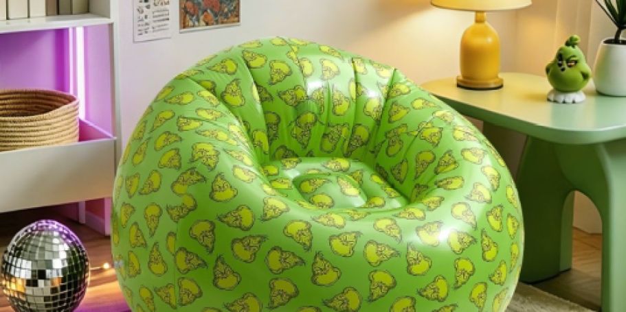 These Nostalgic Kids Inflatable Lounge Chairs Are Just $14.97 on Walmart.com | Peanuts & Grinch!