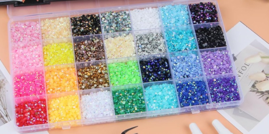 Rhinestone Bedazzling 50,000-Piece Kit Just $4.99 on Amazon (Includes Glue, Tweezers, & More)