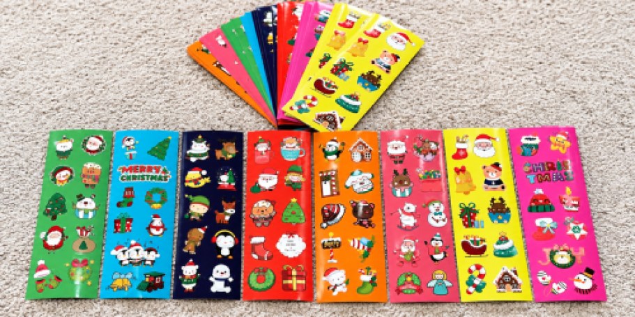 Kids Christmas Stickers 400-Count Set Only $2.99 on Amazon