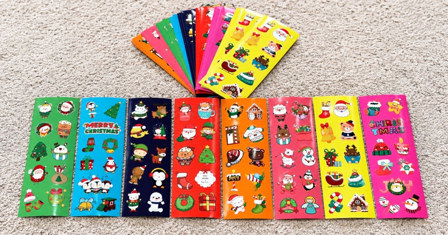 Kids Christmas Stickers 400-Count Set Only $2.99 on Amazon