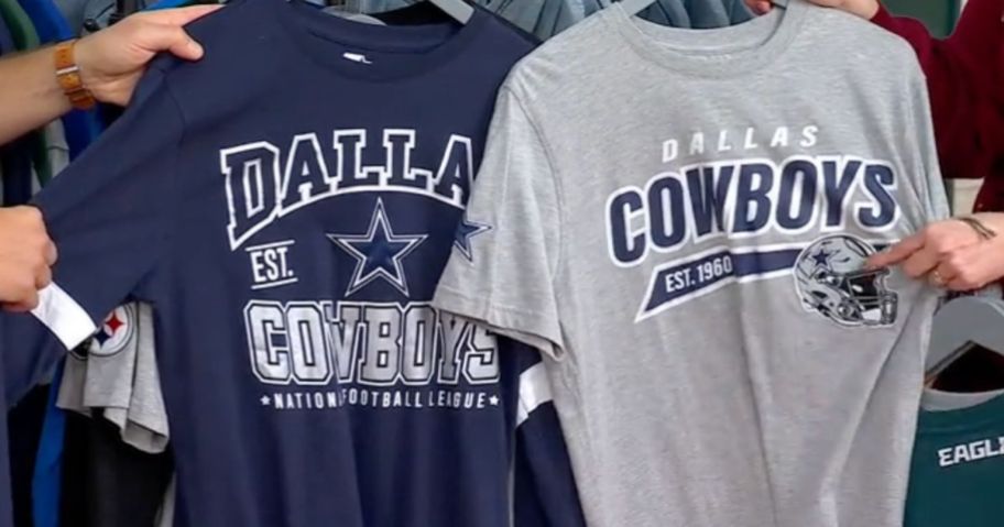 Long and Short Sleeve NFL Shirt Combo from HSN Featuring the Dallas Cowboys