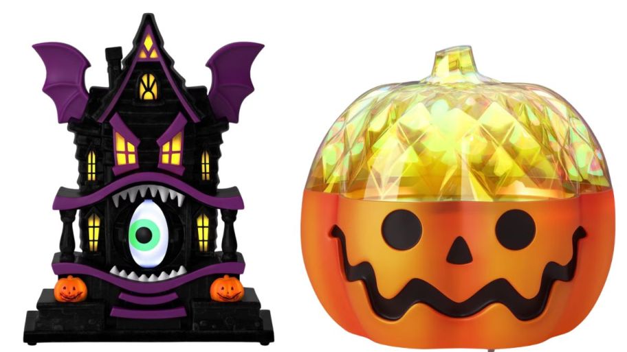 Halloween house and pumpkin
