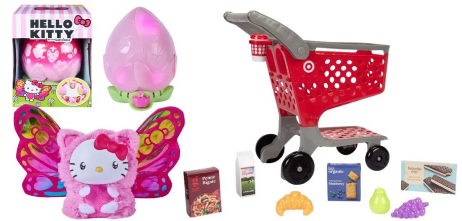Hatchimals Hello Kitty Bloomables and Target Toy Shopping Cart