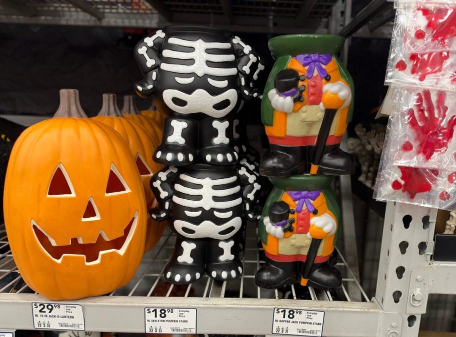 headless tabletop decor pumpkin pedastal
