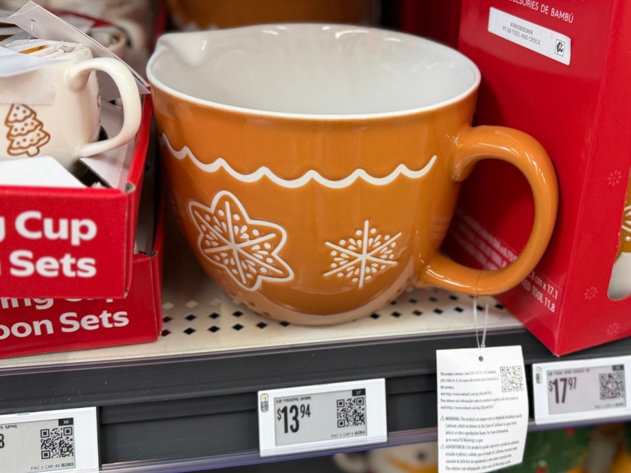 Holiday Time Gingerbread Mixing Bowl