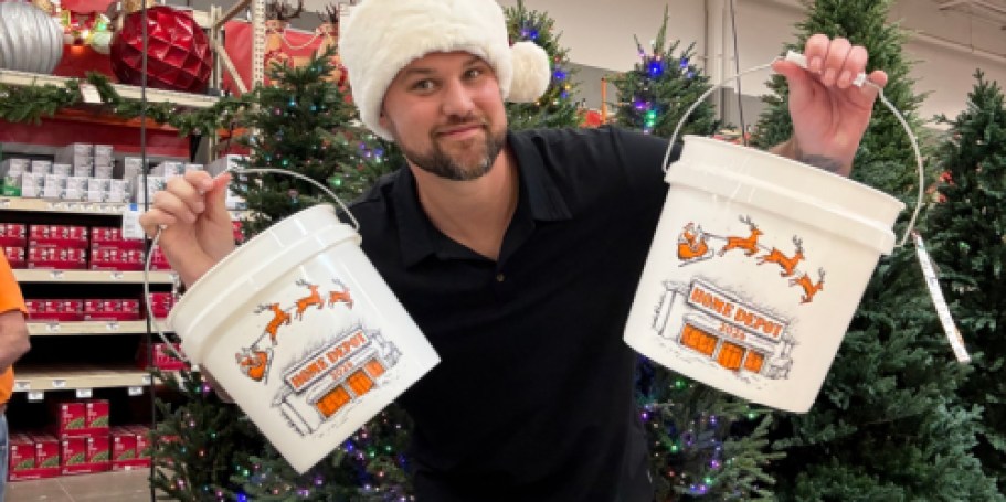 Grab Home Depot’s NEW $2.98 Christmas Bucket Before it Sells Out!