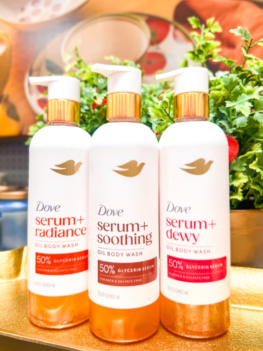 dove serum plus oil body washes