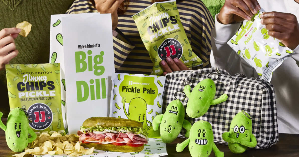 Fan-Fav Picklewich is Back + FREE Mystery Pickle Plushie w/ Jimmy John’s Triple Pickle Meal