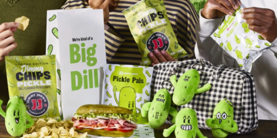 FREE Mystery Pickle Plushie with Jimmy John’s Triple Pickle Meal (Starting 10/27)