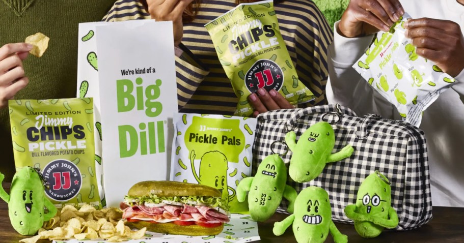 FREE Mystery Pickle Plushie with Jimmy John’s Triple Pickle Meal (Starting 10/27)