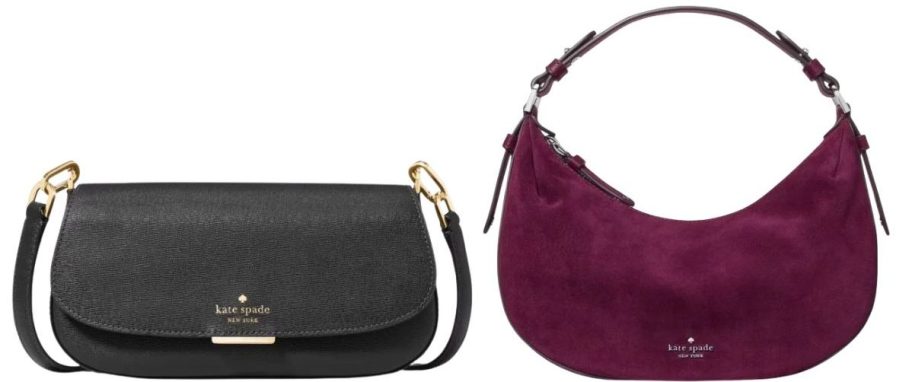 Kate spade black and burgundy