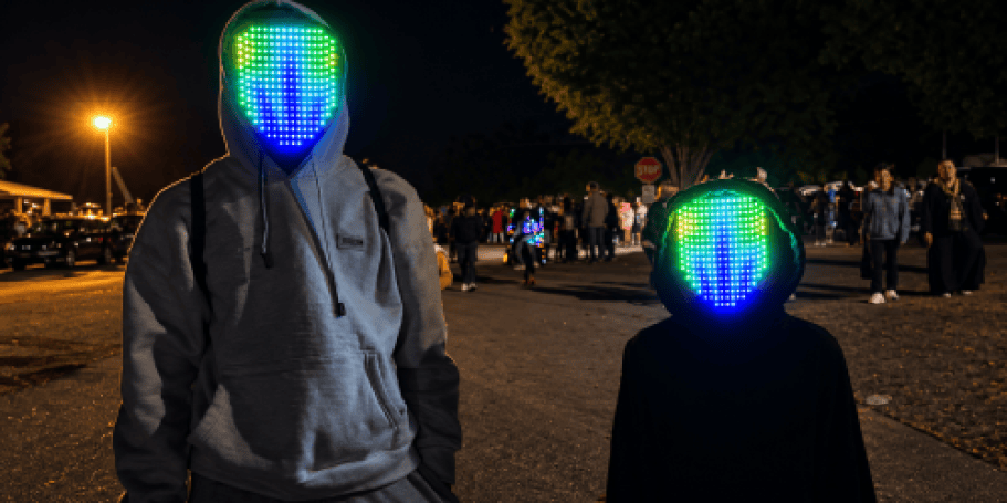 LED Light Up Mask w/ 50 Patterns Just $15.99 (Reg. $32) | Fun for Halloween!