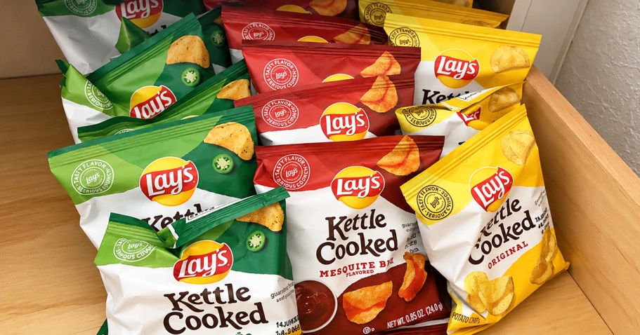 Lay’s Kettle Chips 40-Count Variety Pack Only $11.52 Shipped on Amazon