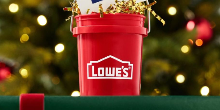 The Lowe’s Red Mini Bucket Is Coming Soon (In Time for the Holidays!)