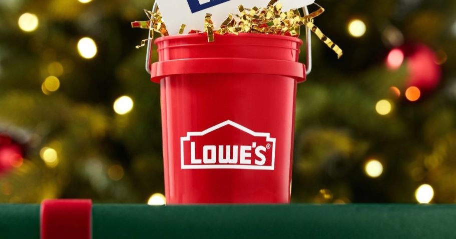 The Lowe’s Red Mini Bucket Is Coming Soon (In Time for the Holidays!)