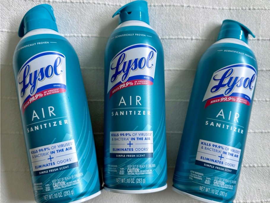 Lysol Air Sanitizer Spray 3-Pack Just $10 Shipped on Amazon