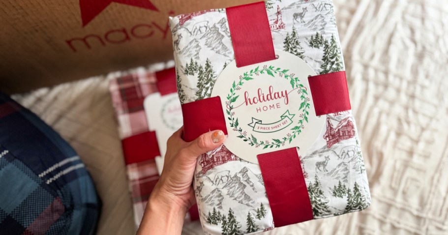 Macy’s Holiday Bedding Sale: $7.99 Sheet Sets & $21.99 ANY Size Comforter Sets