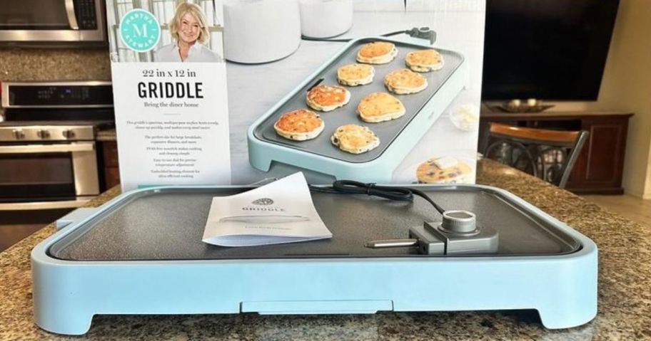 Martha Stewart 22" Griddle on counter