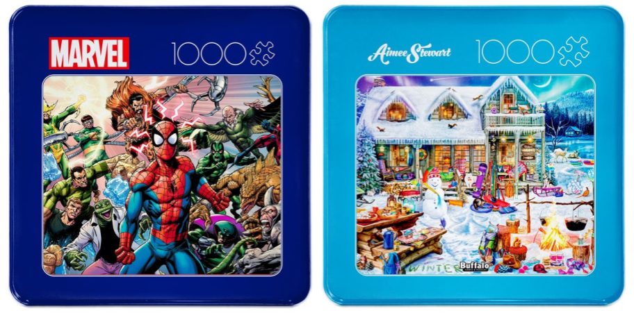 Marvel and Winter Cabin Puzzles