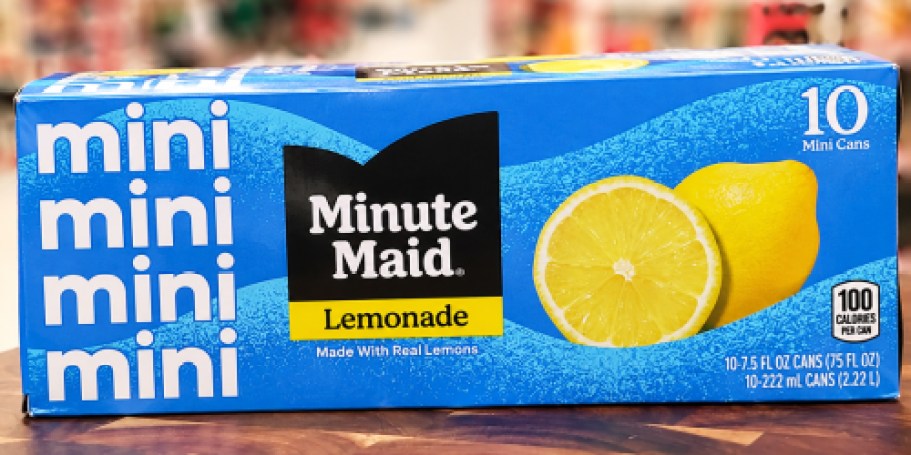 Minute Maid Lemonade Mini Cans 10-Pack Just $3.89 Shipped on Amazon